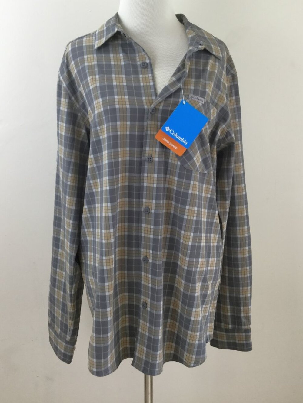 NEW Columbia Plaid Shirt m